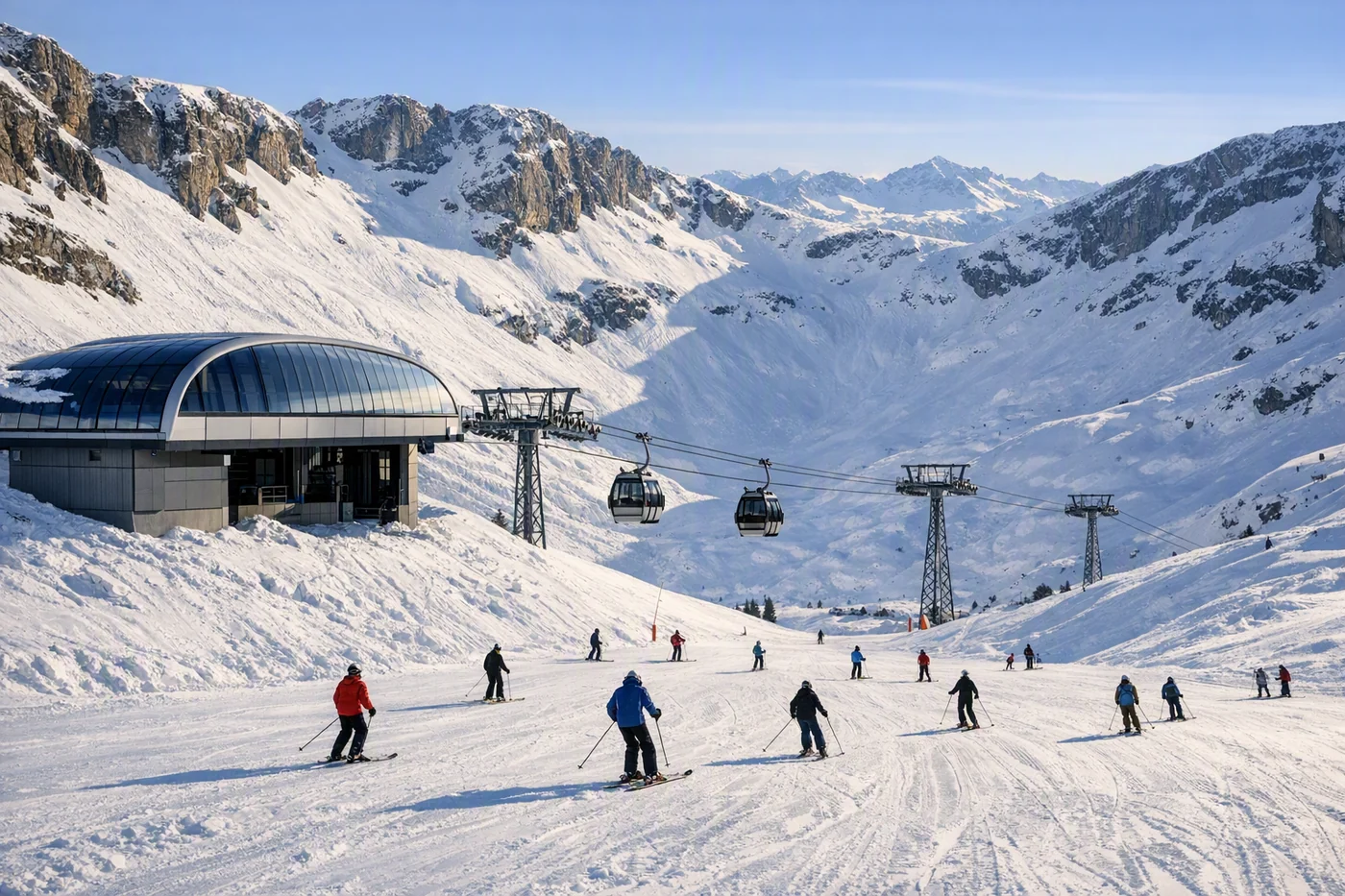 Skiurlaub in Flaine i Frankreich