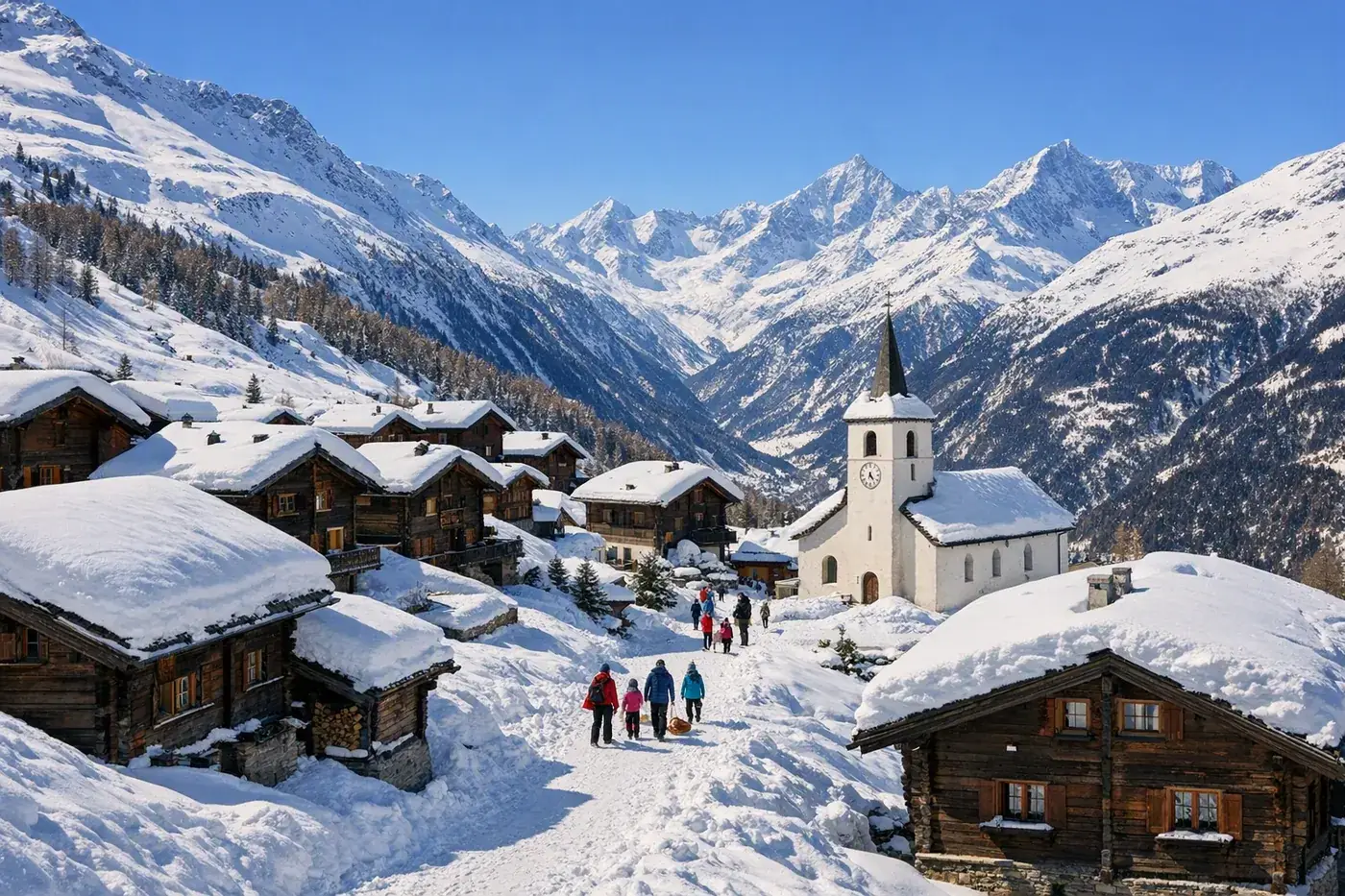 Skiurlaub in Grächen i Schweiz