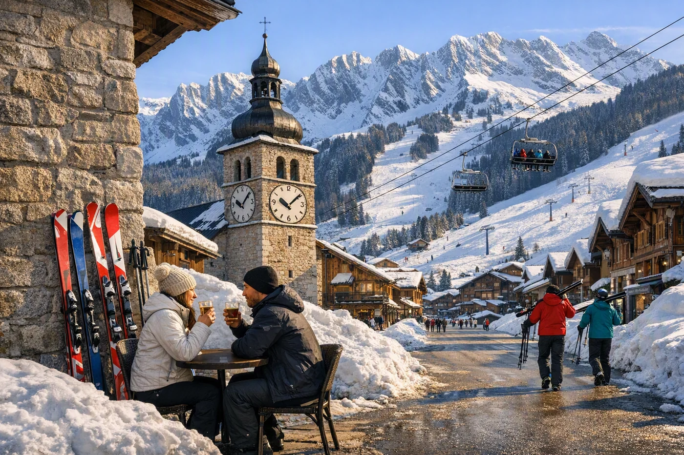 Skiurlaub in La Clusaz i Frankreich