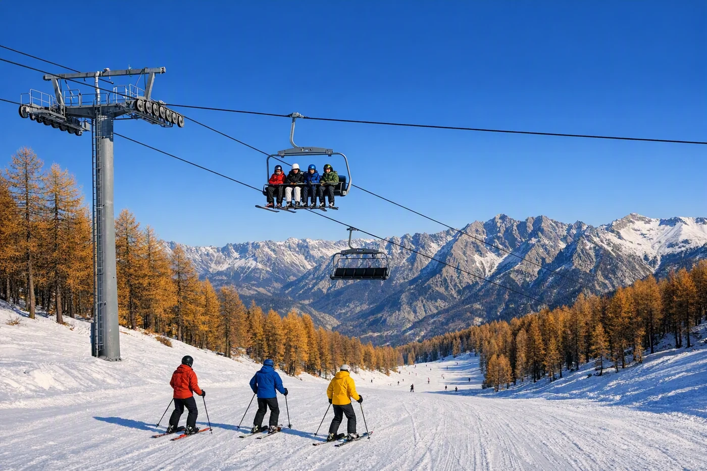 Skiurlaub in Pra-Loup i Frankreich