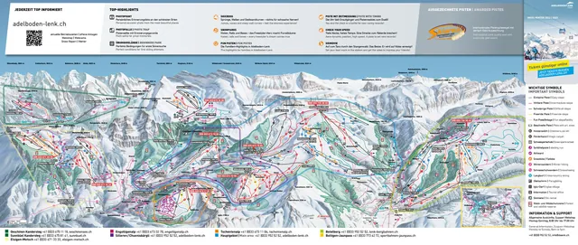 Pistenplan Adelboden