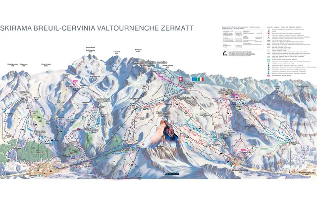 Pistenplan Cervinia