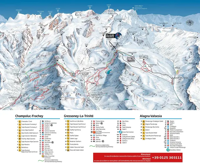 Pistenplan Champoluc