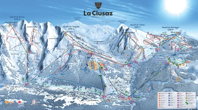 Pistenplan La Clusaz