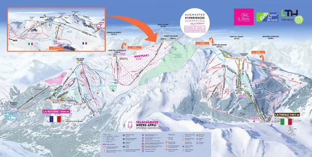 Pistenplan La Rosiere