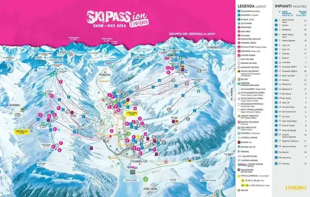 Pistenplan Livigno