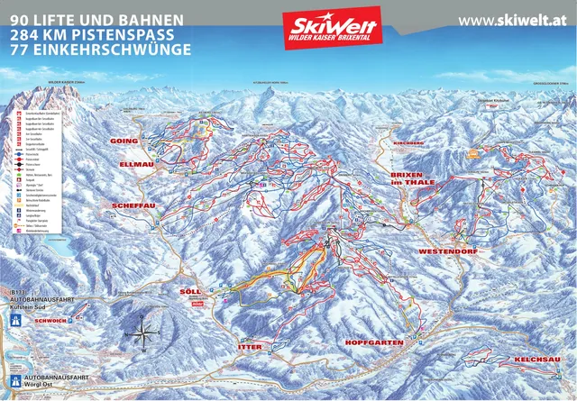 Pistenplan Westendorf